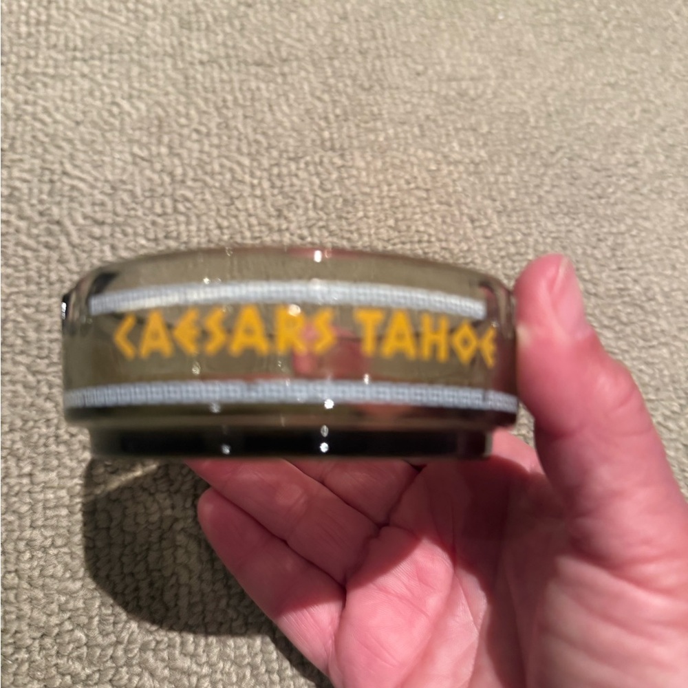 Caesars Tahoe Glass Ashtray